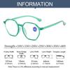 Polygonal Square Frame Anti-Blue Light Reading Glasses Urltra-Light Eye Protection Men Women Elegant Comfortable Eyeglasses