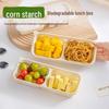 Meidi Dual Compartment Corn Starch Takeout Box