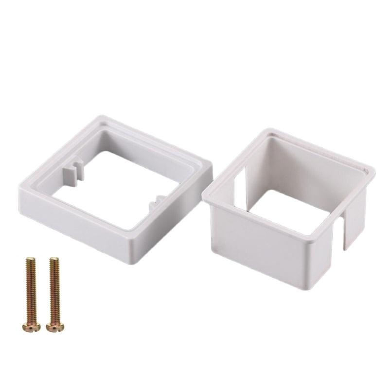 Tek Soket Ara Parçası Elektrik Prizi Kutusu Genişletici Tek Çeteli Kutu Genişletici Vidalarla Oturma Odası Okul Ofis için