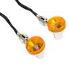1pair Motorcycle Turn Signal Lights Indicator Lamp Amber Flashers Universal Fit for Most Motorcycles