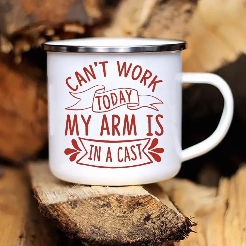 Coffee Tea Enamel Mug Father's Day Enamel Mug White Handled Cup Drink Water The Best Original and Fun Father's Day Gift