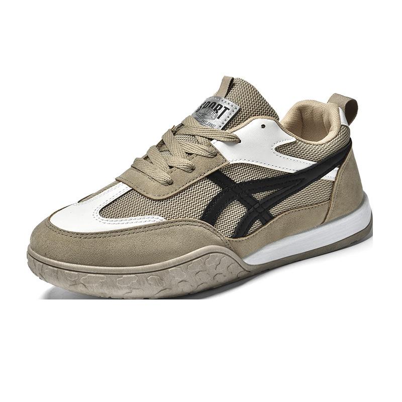 

New men s shoes sports leisure running men and women couple mesh breathable single shoes dirt-resistant college student green shoes 36 темно-коричневого