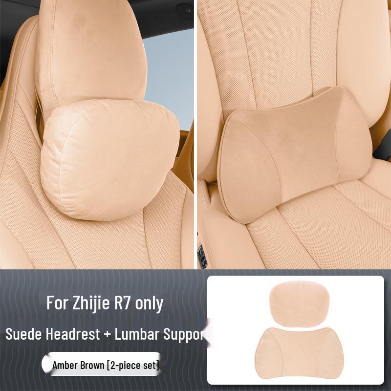 Zhiji R7/S7 Headrest Neck Protection Pillow - Comfortable, Breathable Car Seat Cushion for Driving Support