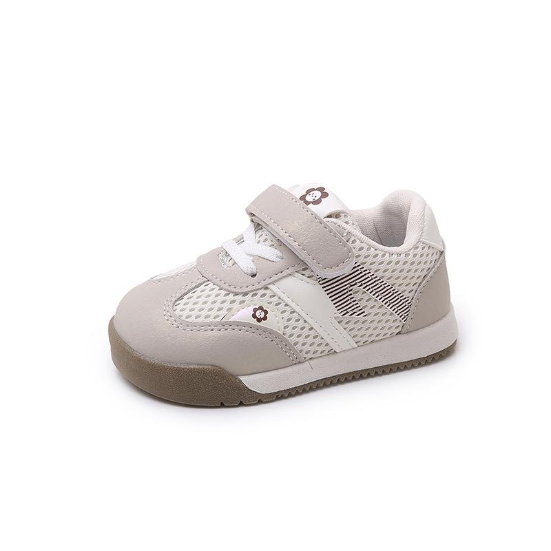 2025 children's spring and summer new board shoes girls double mesh breathable sports shoes children's baby shoes non-slip breathable board shoes