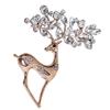 Christmas Crystal Brooch Brooch Atmospheric Clothing Accessories Animal Deer Creative Fashion Trendy Personality Pin