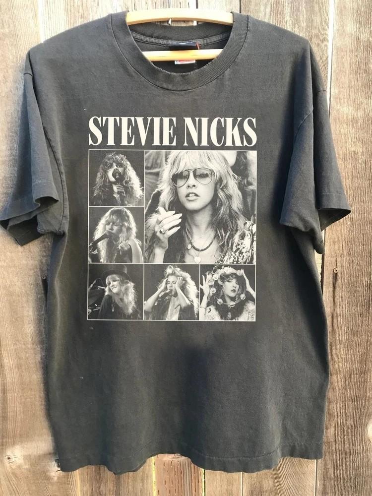 Stevie Nicks Retro Liebe Musik Vintage Anthrazit Unisex T-Shirt Herren Damen