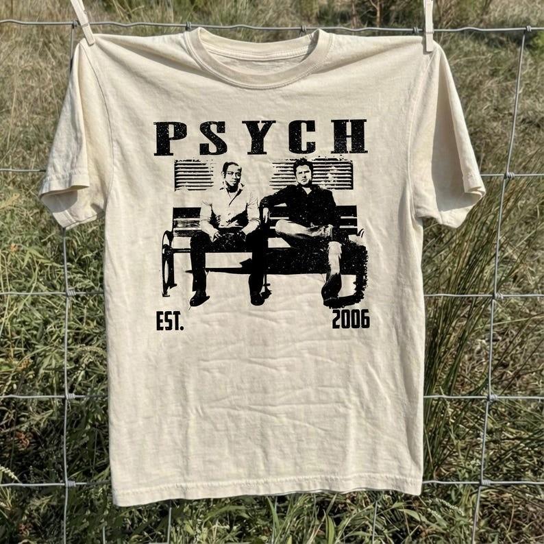 Psych TV Show Graphic Unisex Shirt, Vintage Tee, Gift for Him