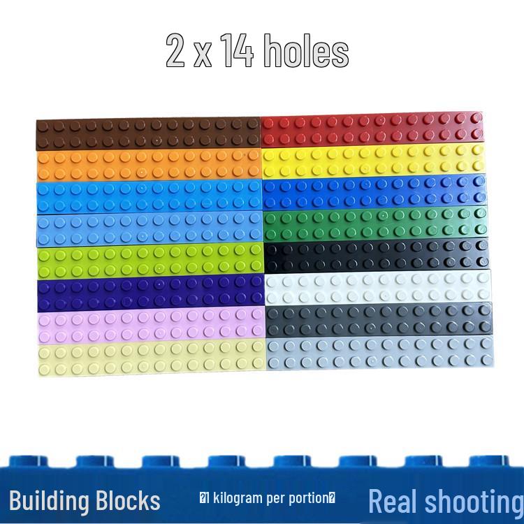 

Building Blocks 91988: 2x14 Base Plate Teaching Aids, Compatible with Small Brick Bases, One Kilogram Low 2x14 Holes синий