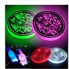 2PCS LED Car Cup Holder Lights, Light Up Car Coasters for Cup Holders 7 Color-Changing Light Up Cup Holder Ert Coasters, Waterproof Car Accessories