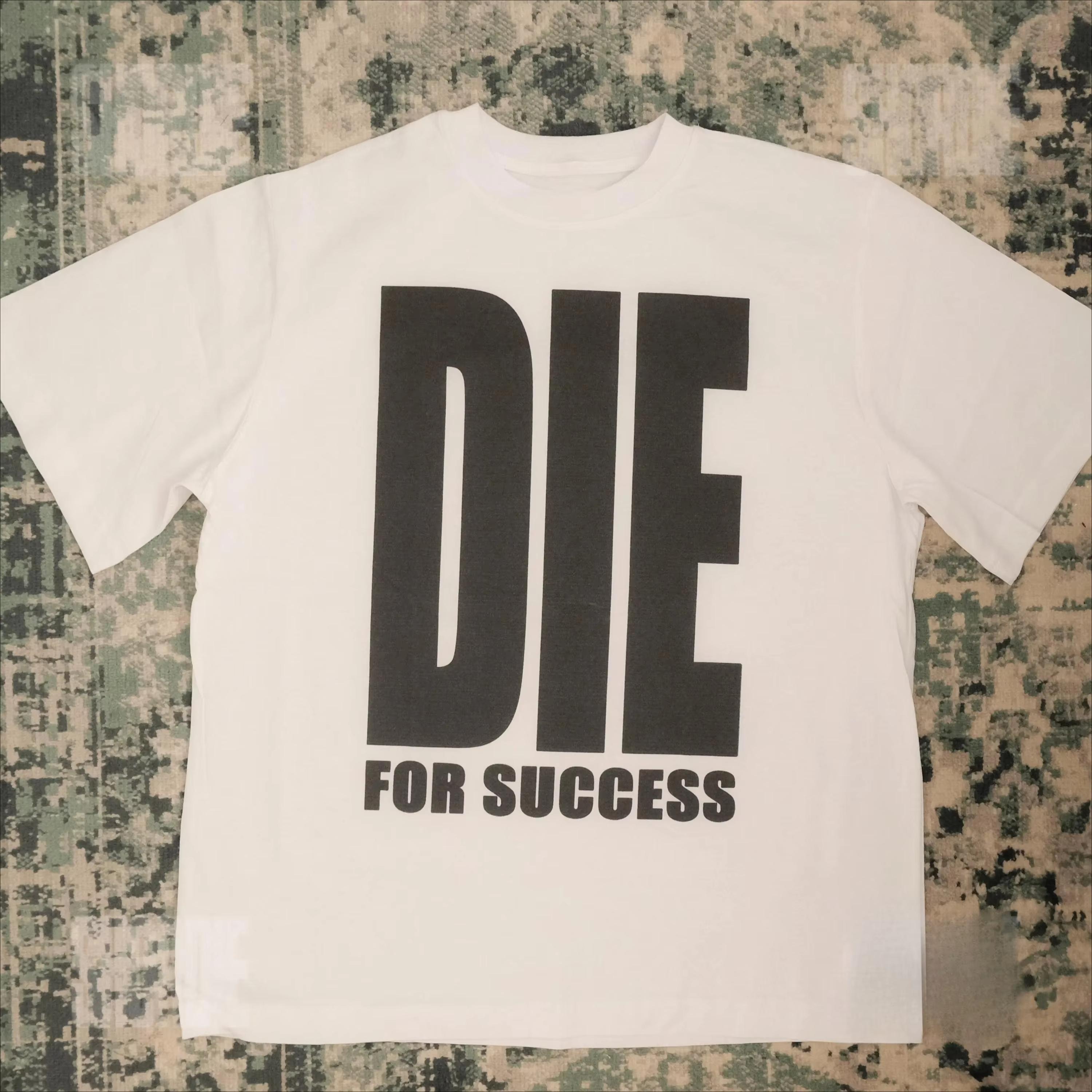 

Y2K Harajuku Die for Success T-Shirt for Men Hip Hop Streetwear O-Neck Short Sleeve T-shirt Rock Goth Vintage Casual Tops 3XL