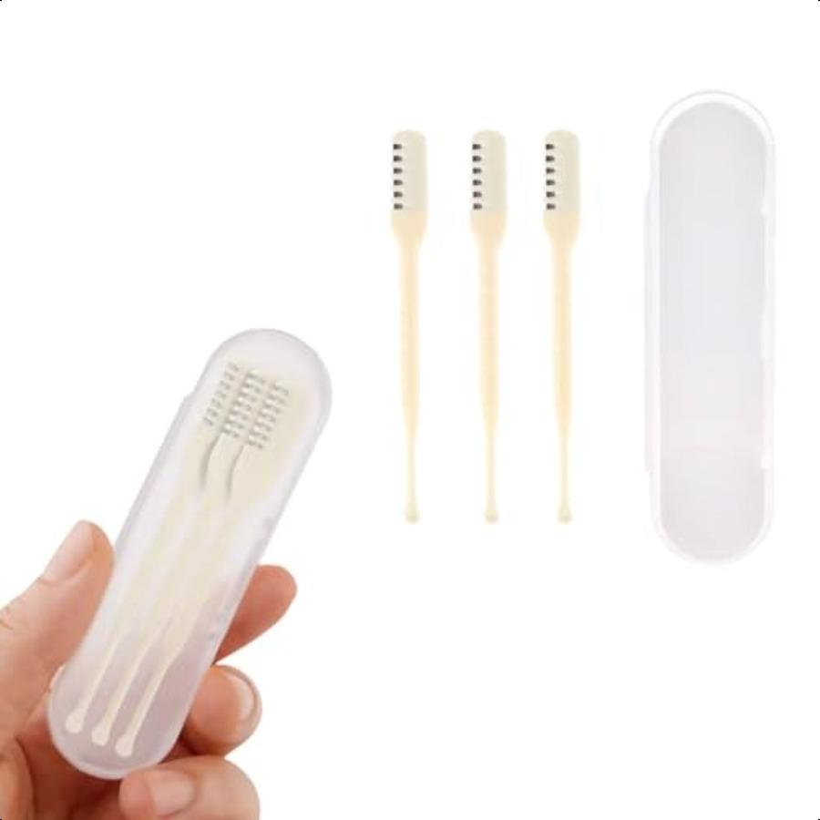 

Ручной триммер для волос в носу для мужчин и женщинТриммер для волос в носу Водонепроницаемый Нержавеющая сталь со щеткой л Машинки для стрижки Кремово-желтый 3 шт. United States