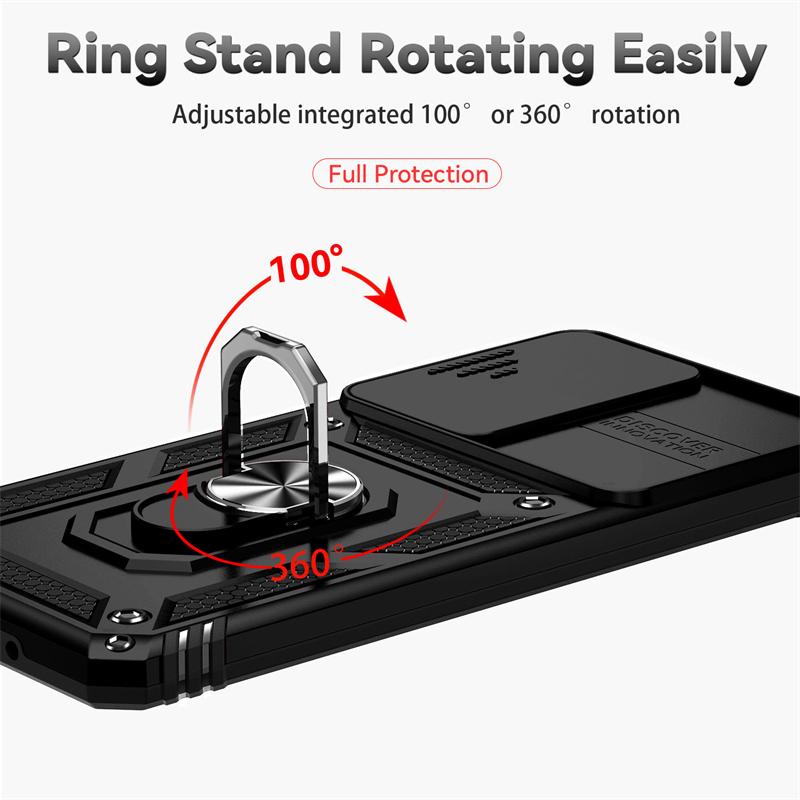 Pro Samsung Galaxy M53 Pouzdro Posuvný Kryt Kamery Pancéřové Pouzdro na Telefon Pro Samsung M53 M 53 53M 5G SM-M536S 6.7" Prsten Držák do Auta Zadní Kryt