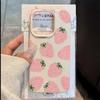 Pink Strawberry Lychee Pattern Phone Case For iPhone 17E 16 15 Pro Max 14 13 12 11 XS Max XR 7 8 Plus 16E 17 Air Silicone Cover