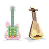 Instrument Model Assembly Toy Bricks Plastic Guitar 286pcs Piano 296pcs Violin 284pcs Keyboard 276pcs Pipa 297pcs