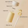 Bathroom Organizer Magnetic Toothbrush Cup Upside Down Fast Drain Toothbrush Holder For Hygienic Storage