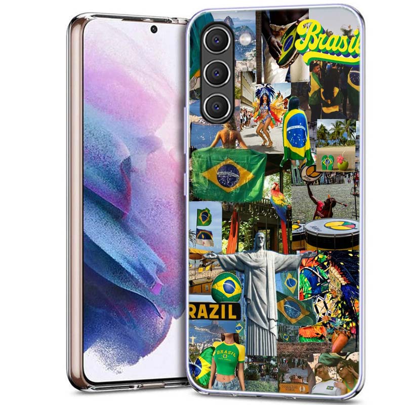 

City Brazil Rio de Janeiro Phone Case for Samsung A54 A14 A24 A34 A17 A37 A57 A55 A35 A25 A15 A13 A23 A33 A53 A07 A05S A04S A03 Samsung A55
