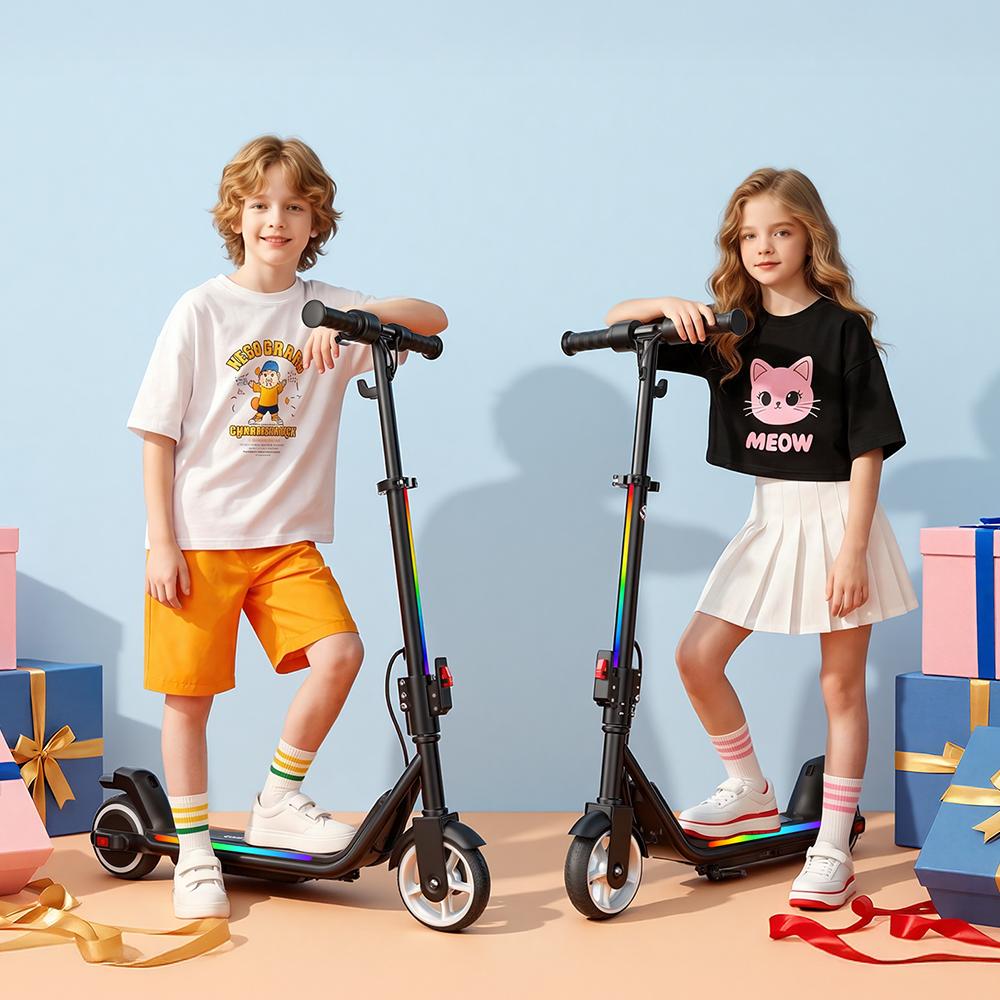 Foldable Electric Scooter for Children iScooter iK3Max 200W Motor Power 8/13/19 km/h Speed 70 kg Maximum Load Capacity