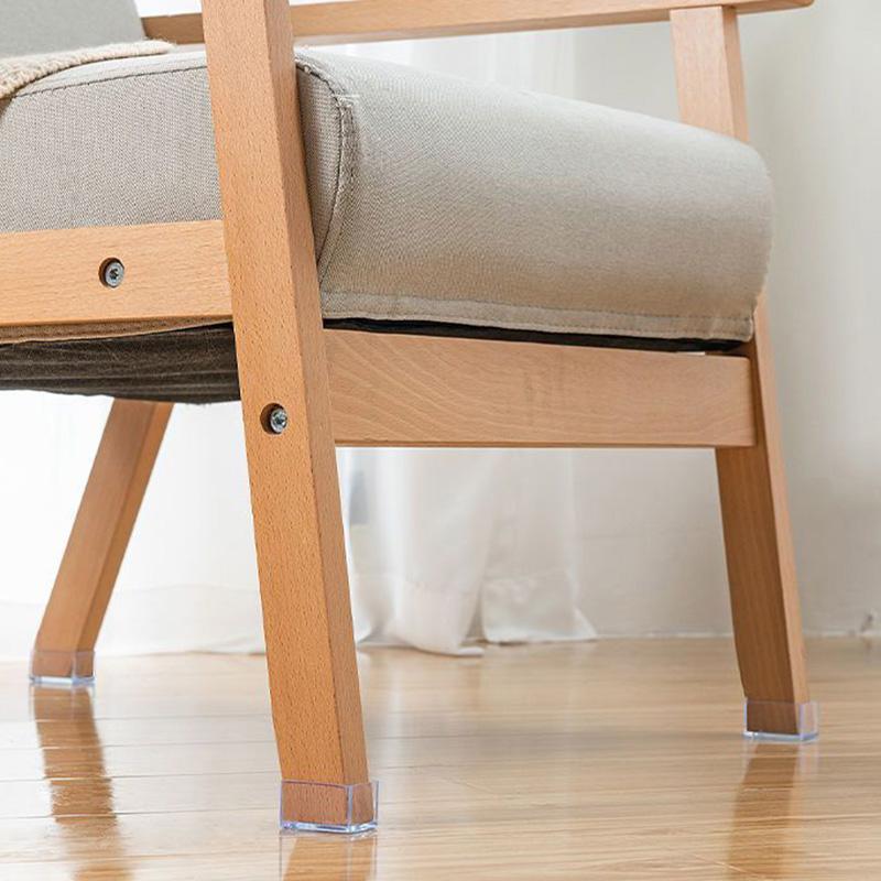 4Pcs/Set 20*30mm Rectangular Furniture Leg Covers Caps Clear Rubber Table Feet Pads Chair Leg Floor Protectors