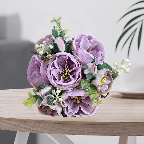 Beautiful Non-fading Decorative Bright Color Home Decoration Fake Rose Living Room Artificial Hibiscus