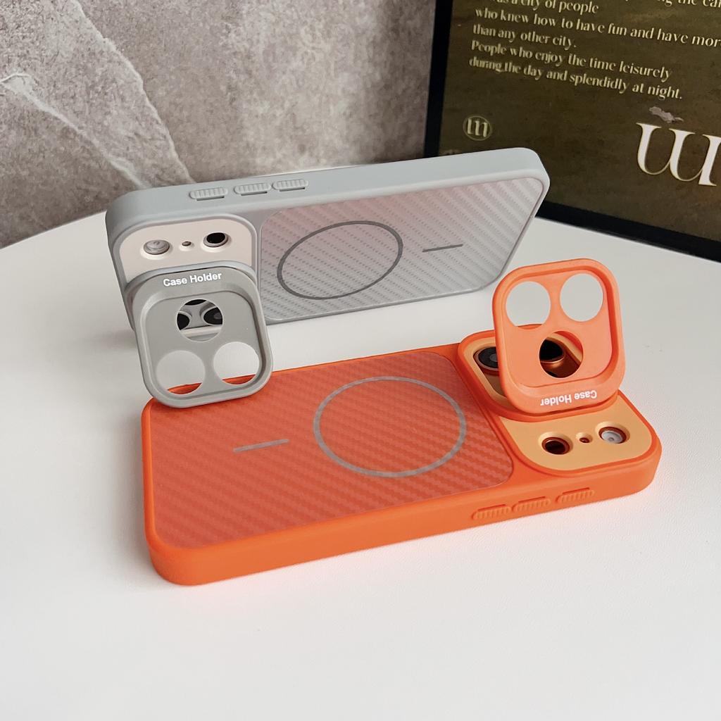 Applicable to iPhone11 lens holder, mobile phone case, Apple 11promax carbon fiber pattern magnetic anti-drop protective case.