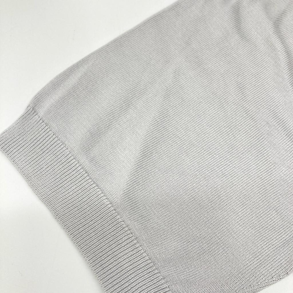 TOMORROWLAND [Excellent Condition] 61-02-22-02011 Silk Cotton Knit Polo Shirt/ tops M Light grayUsed