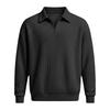 Men's Collarless Casual Sweatshirt Without Buttons