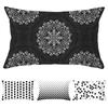 Black White Cushion Cover Home Decor Pillowcase Geometric Pattern