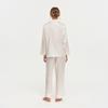 100% mulberry silk pajamas women's summer high-end long-sleeved trousers two-piece set of silk heavy silk pajamas loungewear