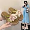 Premium Sense New Chinese Style Go Out Slippers Girl 2025 New Summer Fashion Wear Super Fairy Wind Cool Slippers