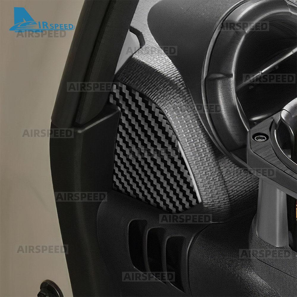 Real Soft Carbon Fiber Sticker For Suzuki Jimny JB74 JB64 2019 2020 2021 2022 2023 2024 2025 Car Center Console Side Trim Panel