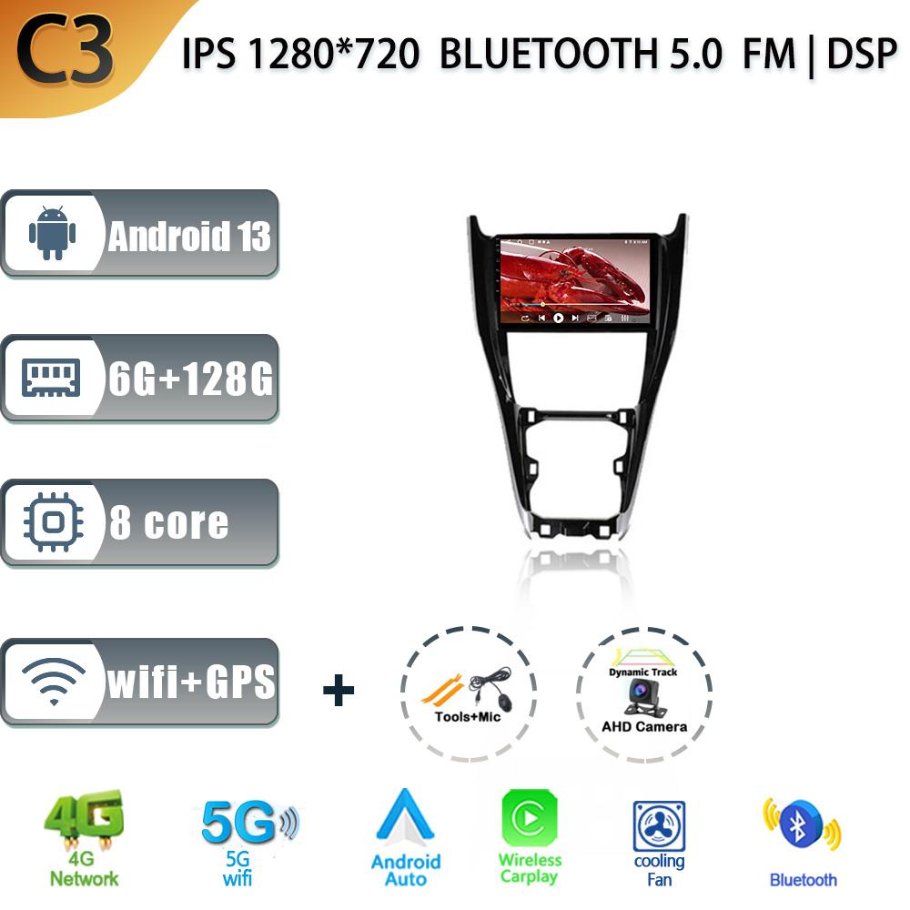 Android 13 For Toyota Harrier XU60 2013 - 2020 Auto Radio Car Multimedia Player Navigation Screen WIFI  Carplay Stereo Head Unit