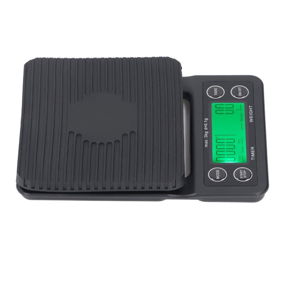 3kg Range Coffee Scale Timer 0.1g Accuracy Kitchen Food Scale Durable Coffee Scale  Kitchen Use