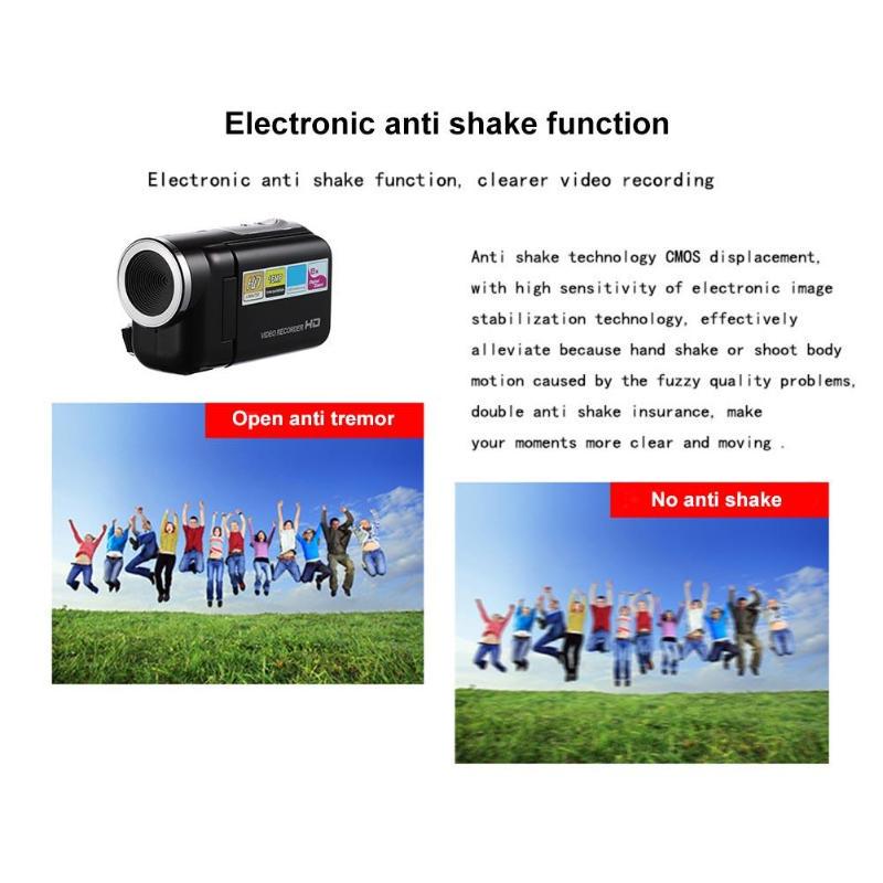 Mini kamera 1080P FHD 16MP 8X Zoom cyfrowy Ekran TFT LCD Rejestrator wideo Kamera DV Kamera