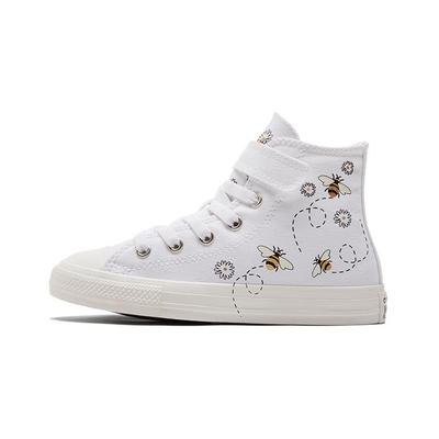 Chuck Taylor All Star 1V Canvas High Top Kids Canvas Shoes Kids Sneakers White Black A01619C