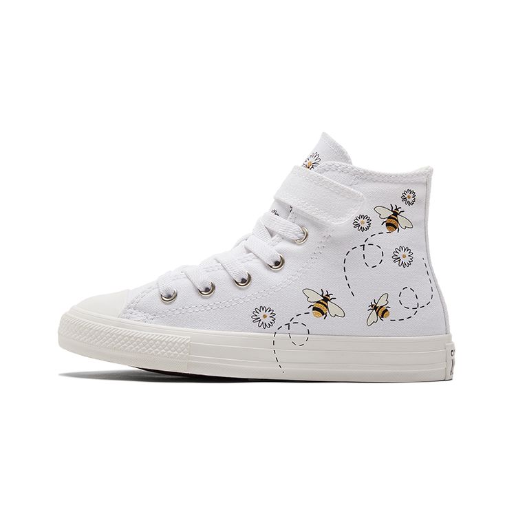 Converse Chuck Taylor All Star 1V Canvas High Top Kids Canvas Shoes Kids Sneakers White Black A01619C