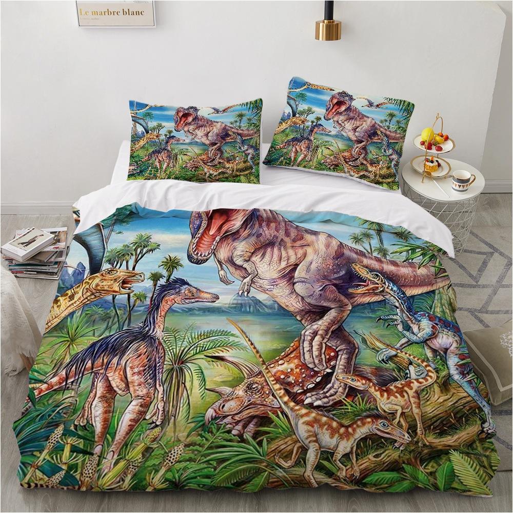 3D Ložní souprava se zvířaty pro chlapce a teenagery, prachová přikrývka, povlak na polštář, jednolůžko, dvoulůžko, plná velikost, dárek pro dítě, luxusní bytový textil