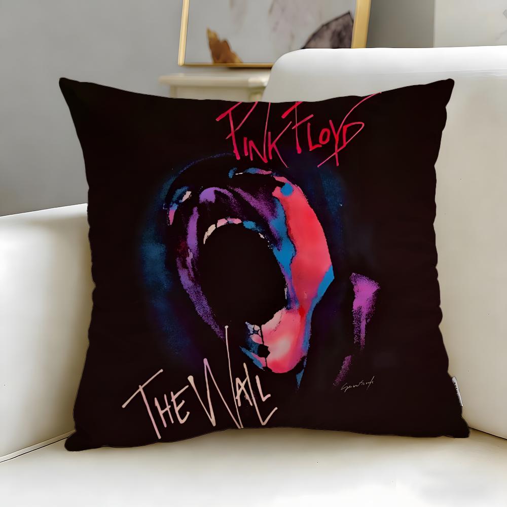 classic band Pink Floyd Cushion Cover Soft  EasyWash Pillow Case  Versatile for Couch Bed Travel and Office