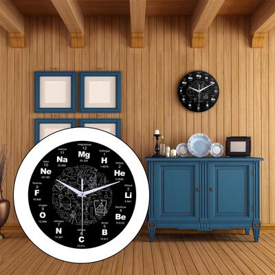 Elemente Mathematik Wanduhr Leise Nicht tickend Kunst für Zuhause Klassenzimmer