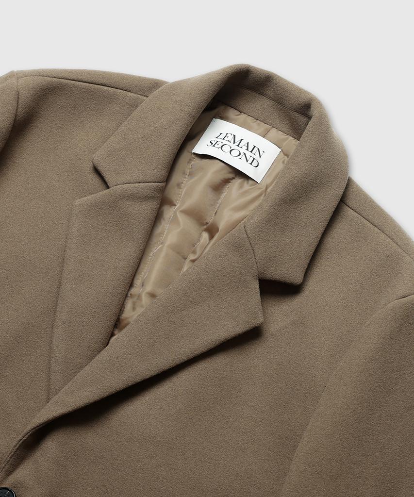 Lemain Second Wool Blend Oversized Single Coat [Beige]