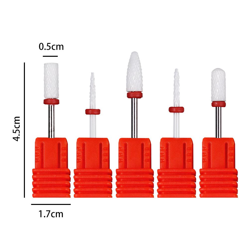 

Набор из 5 высококачественных керамических шлифовальных головок для ногтей для удаления омертвевшей кожи