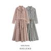 Kaslead New Women Clothes Western Style Fashion Simple Stripe Shirt Style Dress 8622048
