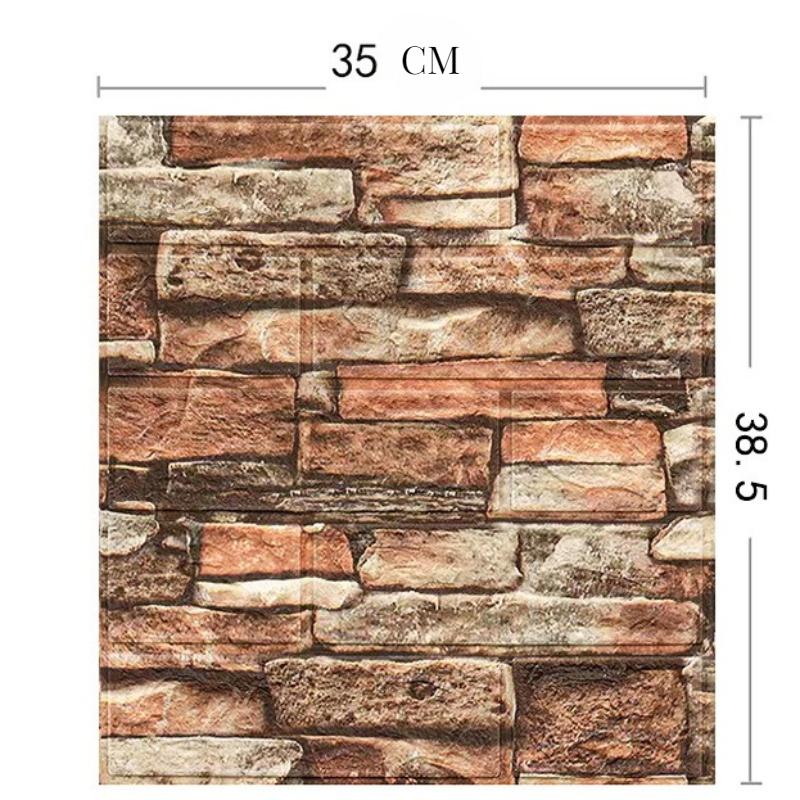 3D Stereo 38.5*35cm Foam Waterproof Wallpaper