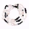 Natural Crystal Aventurine Onyx Mix Shape Smooth Beads Necklace 4-10 Mm 17.5" UB-8490