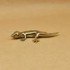 Vintage Copper Gecko Tea Set Small Ornaments Antique Brass Animal Figurines Tea Pet Desk Decorations Home Decor Accessories
