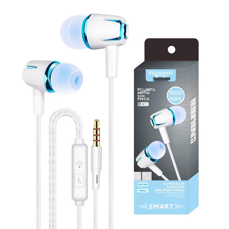 In-Stock Wired 3.5mm In-Ear Earphones with Remote & Mic, Universal for Mobile Phones
