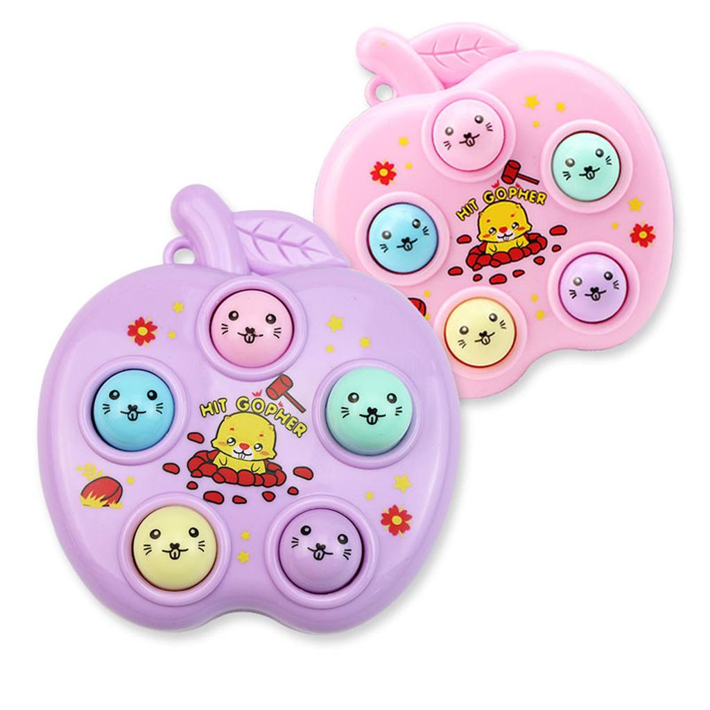 Decompression Hammering Pounding Toy Handhold Whack-a-mole Decompression Keychain for Adult Hand-eye Coordination Toy