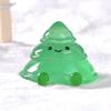 Weihnachten Niedlich Leuchtend Geschmolzener Weihnachtsbaum Harz Kleines Accessoire DIY Mikro-Landschaft Schneelandschaft Mini-Ornament