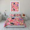 Birds And Flowers Decorative Set Soft Comfortable Duvet Cover Bedding Set Included 1*Duvet Cover & 2*Pillowcases, Gift