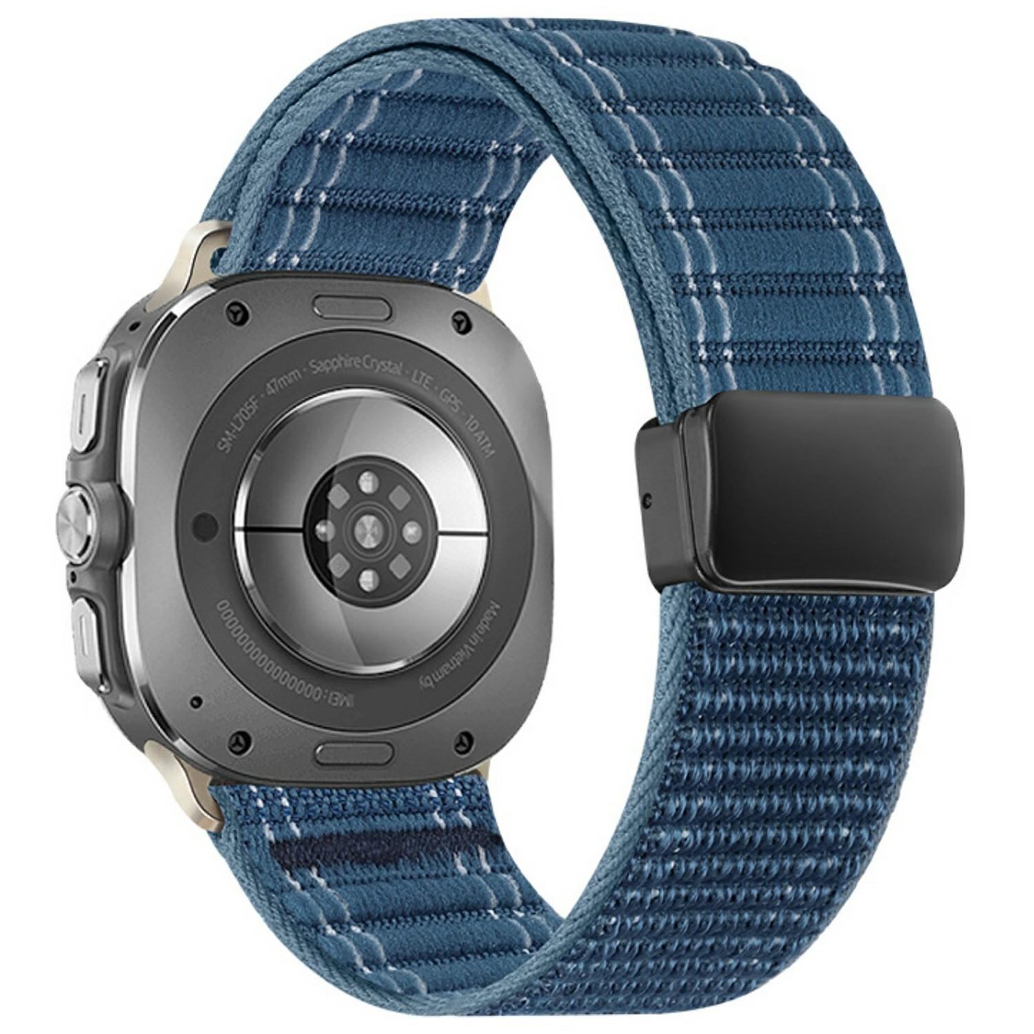 

Для Samsung Galaxy Watch Ultra (2025) 47 мм / Ultra 47 мм Ремінець для годинника Магнітна застібка Хвилястий візерунок Нейлоновий ремінець на зап ястя