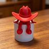 Desktop Ornaments Cowboy Hat Shape 3D Printed Figurine Faceless Funny Adjustable Sitting Posture Desktop Decoration
